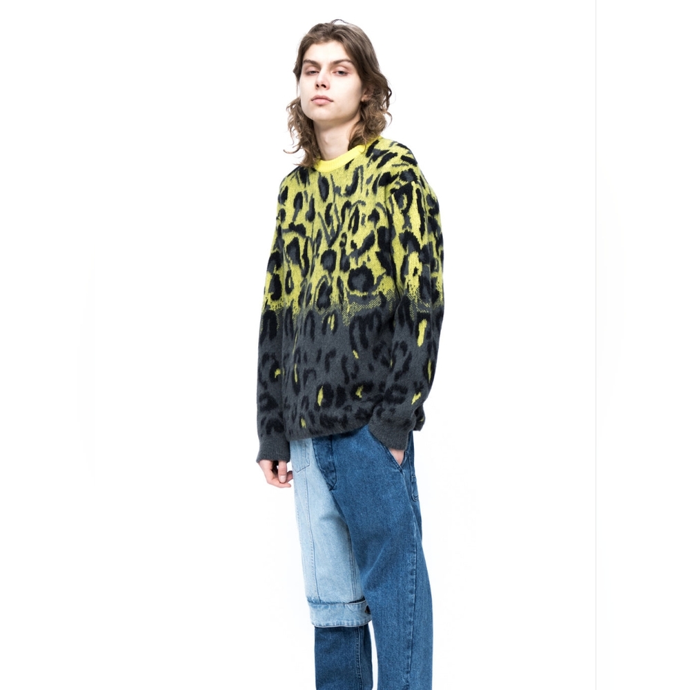 NWT mix media sweater